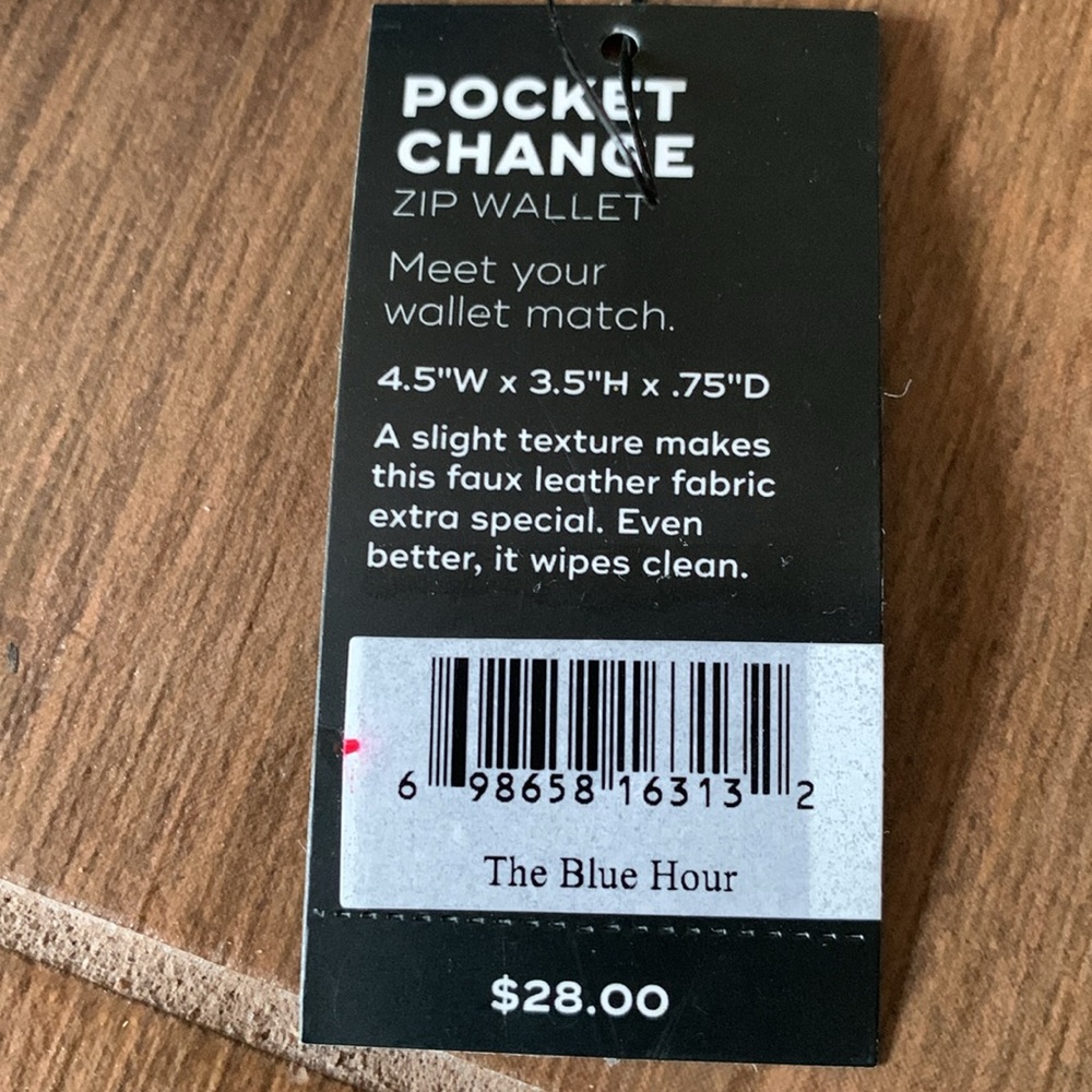 BRAND NEW POCKET CHANGE ZIP WALLET from SCOUT! The Blue Hour. - Picture 4 of 6